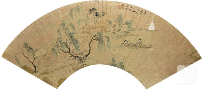   顧洛 采蓮圖
